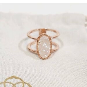 Kendra Scott Elyse Rose Gold Double Band Ring